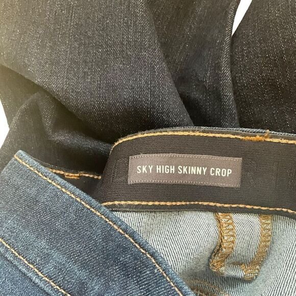 Torrid Premium Womens Plus 24 Button Fly Sky High Skinny Crop Jeans Blue NWT - Picture 11 of 16